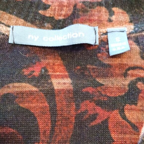 NY Collection Paisley Gold Studded Cardigan - Picture 12 of 15